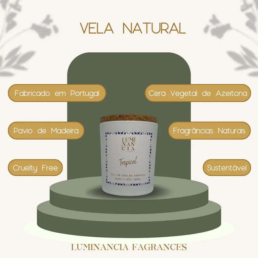 Vela Tropical 200g Luminancia Fragrances
