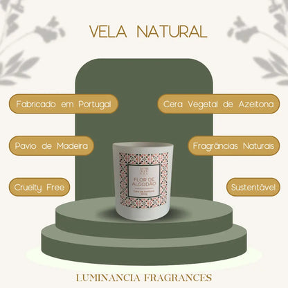 Vela Flor de Algodão 200g Luminancia Fragrances