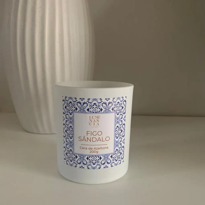 Vela Figo Sândalo 200g Luminancia Fragrances