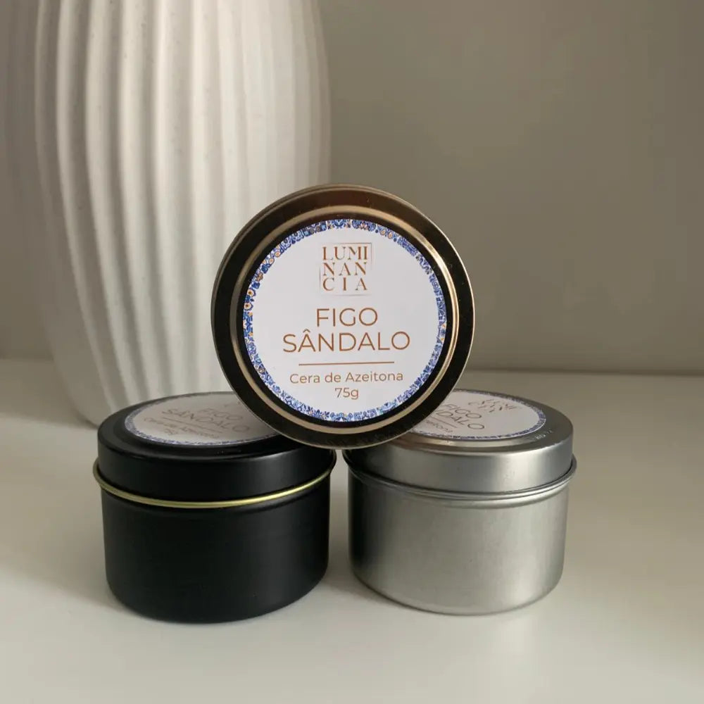 Vela Figo Sândalo 75g Luminancia Fragrances