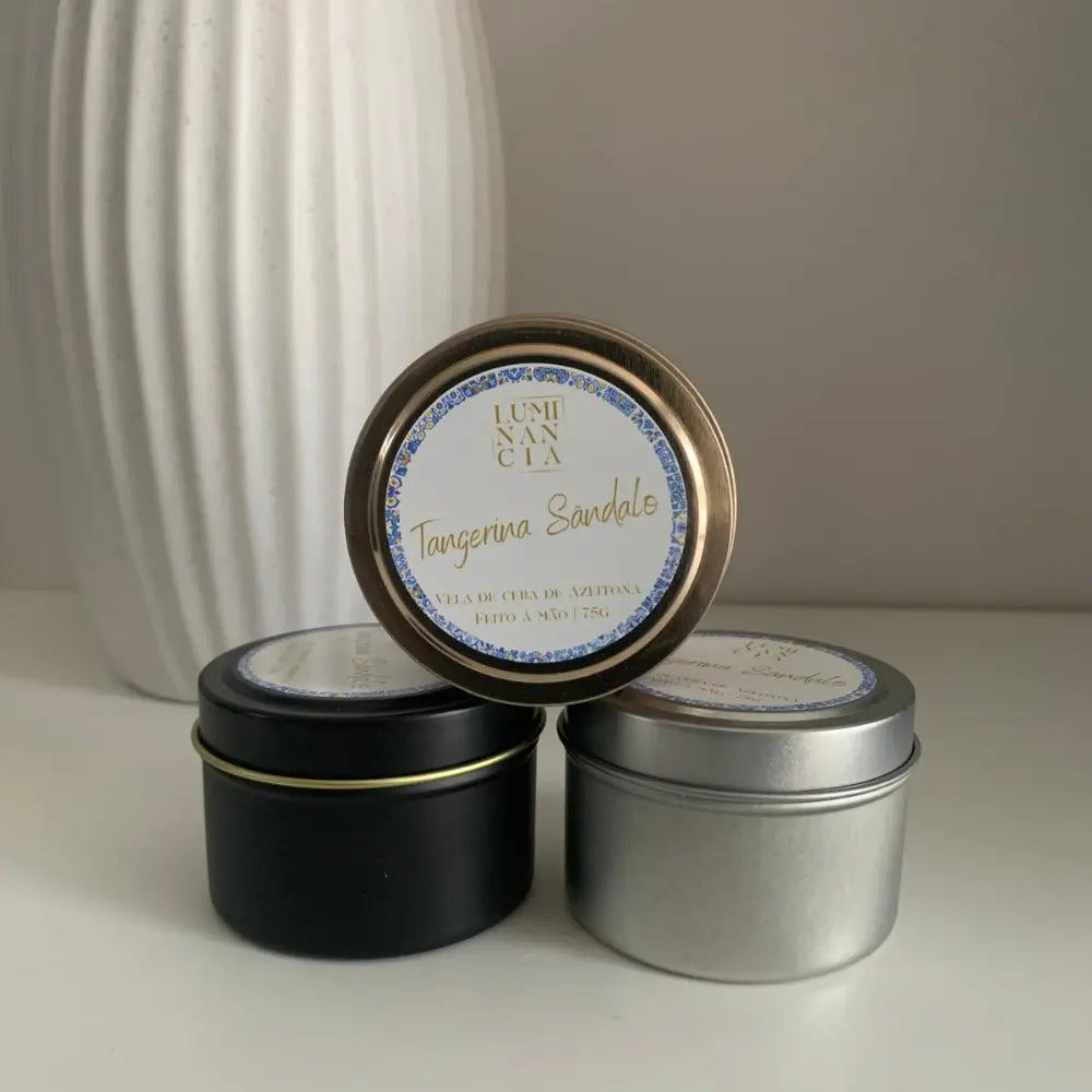 Vela Tangerina Sândalo 75g Luminancia Fragrances